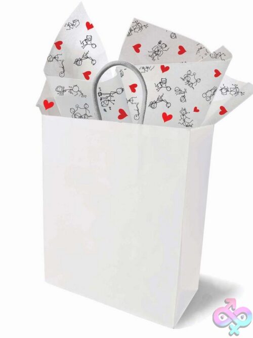 Naughty Stick Figure Tissue Paper – Gray - Image 2