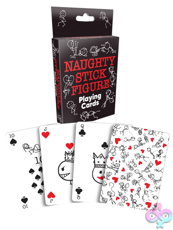 Discreet-Toys-Naughty-Stick-Figures-Playing-Cards-Nu-Lgbg-127 Naughty Stick Figure Playing Cards White Deck By Little Genie