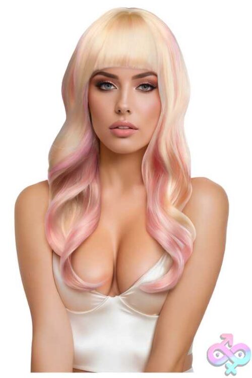 Nicki Premium Stylable Wig - Light Pink / Blonde - Image 2