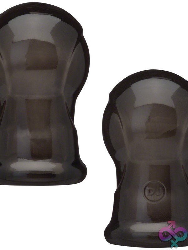 Discreet-Toys-Nipple-Teasers-In-A-Bag-Smoke-Black-Nu-Dj5001-09Bg Smoke-Black Sheer Nipple Suction Teasers By Doc Johnson Shown In Bag Packaging