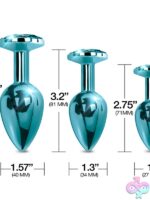 Nixie Metal Butt Plug Trainer Set – Blue Metallic - Image 3