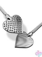 Nixie Stainless Steel Riding Crop Flaming Heart - Image 2