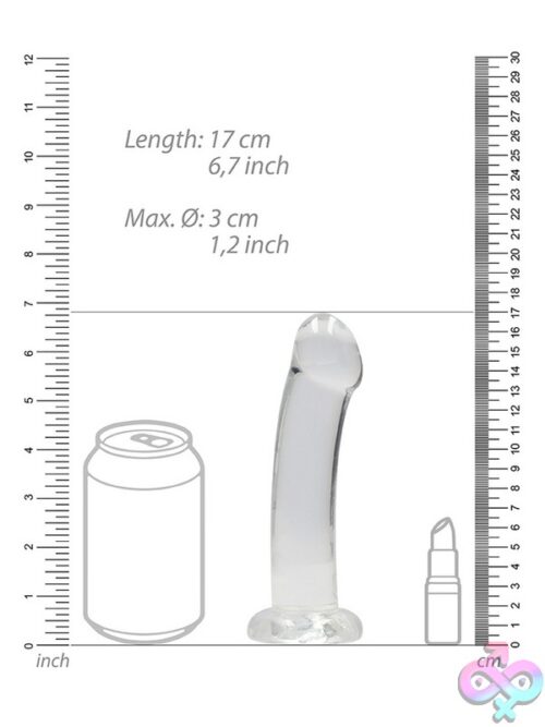 Non-Realistic Dildo With Suction Cup 6.7&Quot; – Clear - Image 3