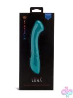 Emerald green velvet touch liquid silicone G-spot wand vibrator by Nu Sensuelle