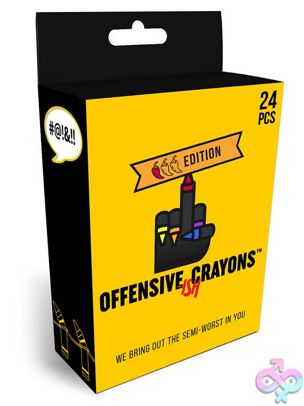 Discreet-Toys-Offensive-Ish-Crayons-Nu-Cra-007 Offensive-Ish Crayons Multi-Color Novelty Set By Wood Rocket