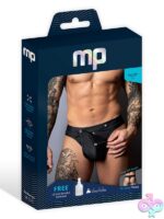 Male Power Oh Snap snap-off tearaway thong in black nylon-spandex blend – L/XL by Male Power