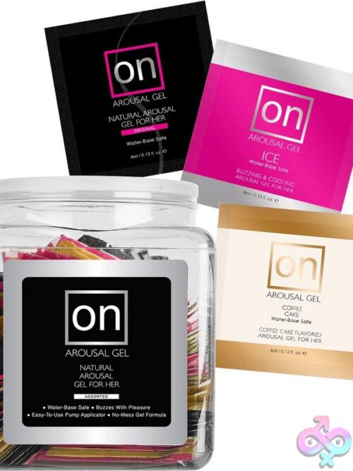 On Arousal Gel For Her Assorted Flavors 100-Count Fishbowl Display - Image 2