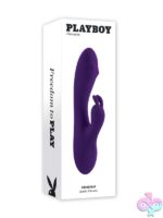Deep-curve purple rabbit vibrator with rotating bead tip and bunny stimulator by Playboy Pleasure