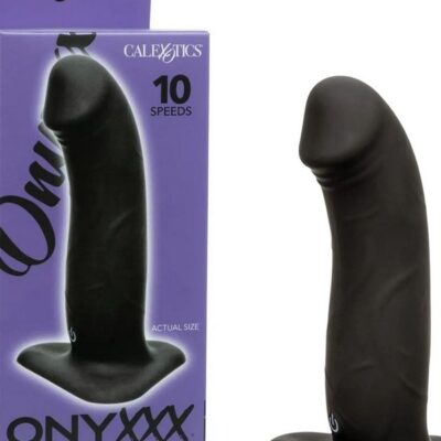 beginner vibrating anal stud Onyxxx Rechargeable Beginner Stud by CalExotics in black silicone