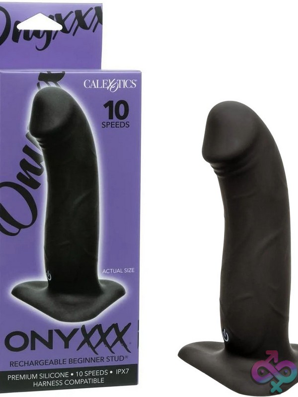 Discreet-Toys-Onyxxx-Rechargeable-Beginner-Stud-Nu-Se-1496-03-3 Beginner Vibrating Anal Stud Onyxxx Rechargeable Beginner Stud By Calexotics In Black Silicone