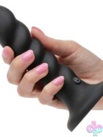 Onyxxx Rechargeable Rippled Probe – Black Silicone Vibrating Anal Probe - Image 3