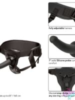 Support Strap Harness with Silicone Probe – Black - Image 3