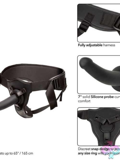Support Strap Harness With Silicone Probe – Black - Image 3
