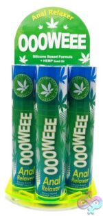 Oooweee Anal Relaxer Silicone Lubricant Hemp - Six Bottle - Display