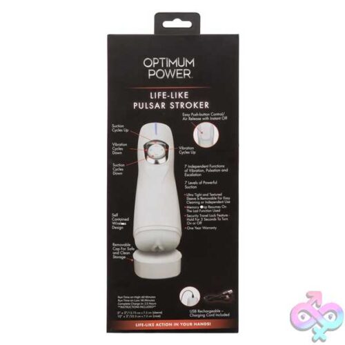 Optimum Power Lifelike Pulsar Stroker - White - Image 3