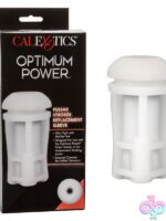 Ultra-stretchy white textured TPE replacement stroker sleeve by California Exotic Novelties