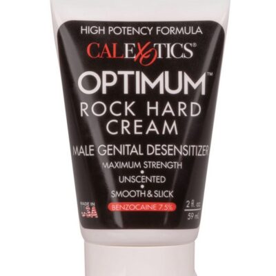 Optimum Rock Hard desensitizing cream 2 oz white tube by California Exotic Novelties
