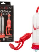 Optimum Series Magnified Pump clear manual pump with silicone donut by California Exotic Novelties