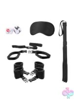 Ouch! Bed Post Bindings Restraint Kit – Black & White - Image 2