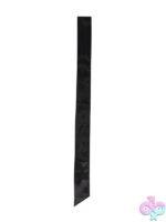Ouch! Black & White Bondage Silky Ribbon – Black - Image 2