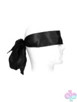 Ouch! Black & White Bondage Silky Ribbon – Black - Image 3
