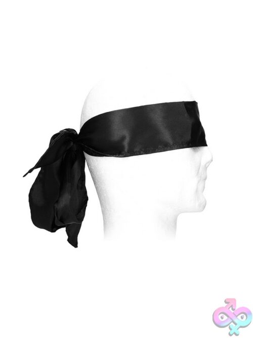 Ouch! Black &Amp; White Bondage Silky Ribbon – Black - Image 3