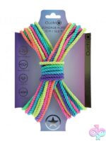 Bright multi-color nylon bondage rope 10M by Shots Toys