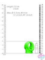 Cock Ring & Ball Strap Glow In The Dark – Green - Image 3