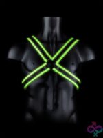 Ouch! Cross Harness Glow In The Dark
