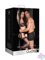 Deluxe adjustable door swing in black metal and satin by Shots Toys