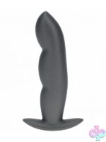 Ouch! Finger Anal Plug in Silicone Gun Metal - Image 2