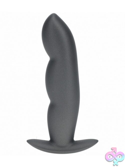 Ouch! Finger Anal Plug In Silicone Gun Metal - Image 2