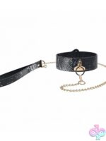 Ouch! Florence Collection Collar With Leash – Black - Image 2