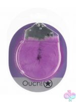 Heavy-duty fluffy handcuffs with quick-release button in multiple colors by Shots Toys