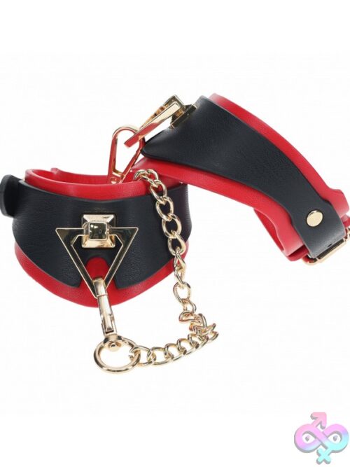 Ouch! Milan Collection Handcuffs – Black &Amp; Red - Image 2