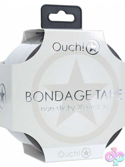 Ouch! Pvc Non-Stick Bondage Tape Roll In Multiple Colors On A Dark Surface