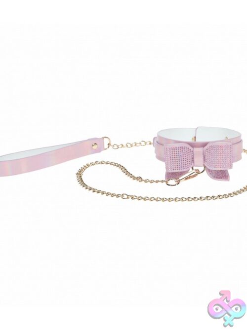 Ouch! Paris Collection Collar With Leash – Pink - Image 2