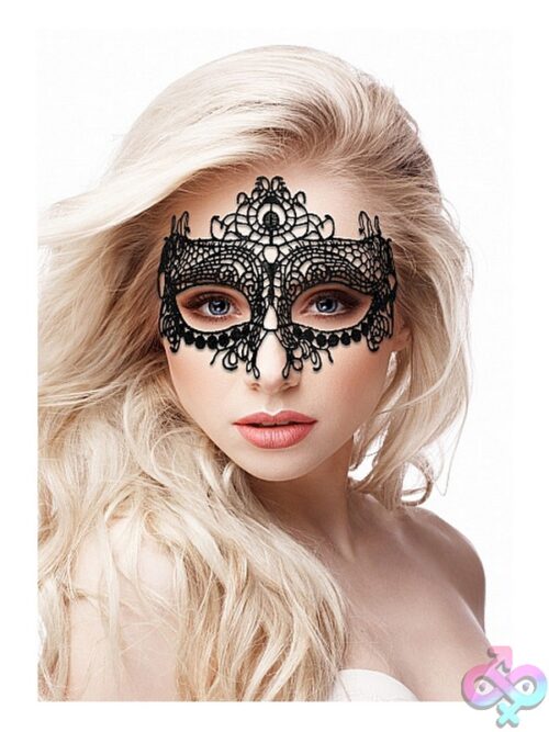 Ouch! Queen Black Lace Mask - Image 2