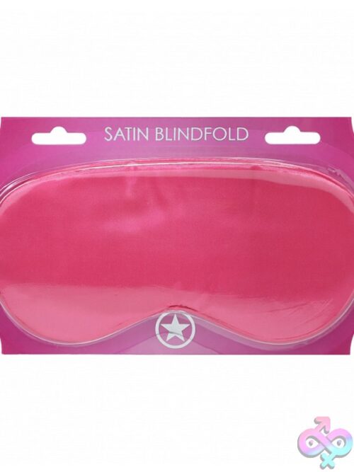 Ouch Satin Blindfold Mask In Multiple Colors On Neutral Background