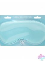 Ouch satin blindfold mask in multiple colors on neutral background