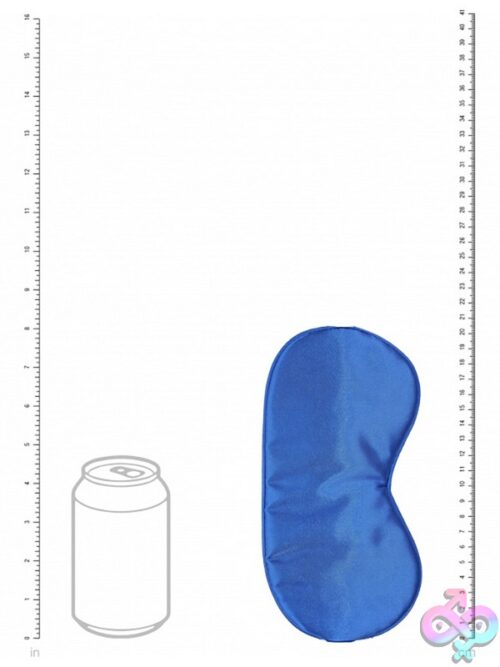 Ouch! Satin Blindfold Mask – Royal Blue - Image 3