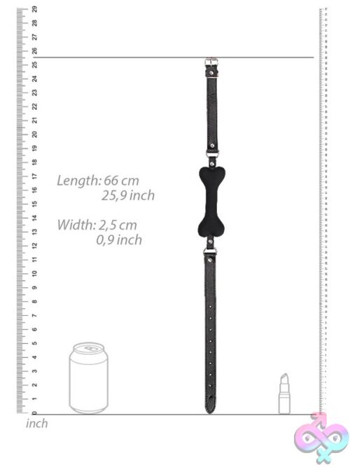 Silicone Bone Gag With Adjustable Band - Image 3