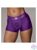 Ouch! Vibrating Strap-On Boxer Purple M/L - Image 2