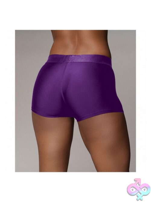 Ouch! Vibrating Strap-On Boxer Purple M/L - Image 3