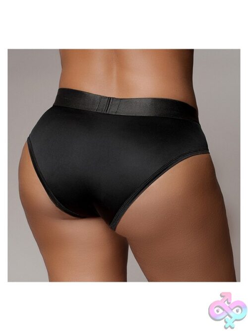 Vibrating Strap-On High-Cut Brief – Xl/Xxl Black - Image 2