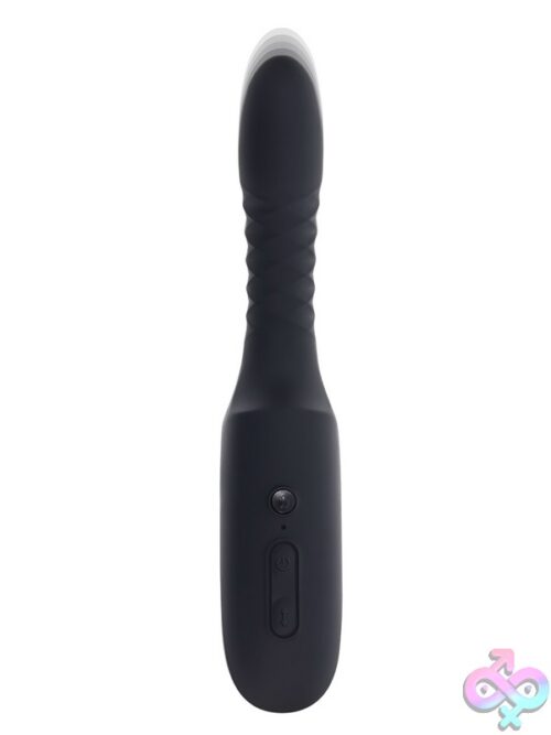 Overdrive Thrusting Heating Vibrator In Black By Playboy Pleasure - Image 2