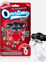 Overtime vibrating cock ring with flutter tip by Screaming O