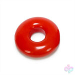 Red glossy cock ring — Oxballs Do-Nut 2 Large Atomic Jock Cockring in bold red FLEXXX TPR
