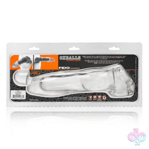 Oxballs Sex Toys - Fido Cocksheath With Adjustable Fit - Clear
