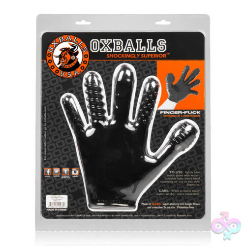 Oxballs Sex Toys - Finger- Fuck Reversible Jo & Penetration Toy -  Black